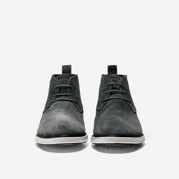 Cole Haan Men's Grand Evolution Dark Gray Suede Chukka Boots 11.5M - New in Box - Picture 7 of 10